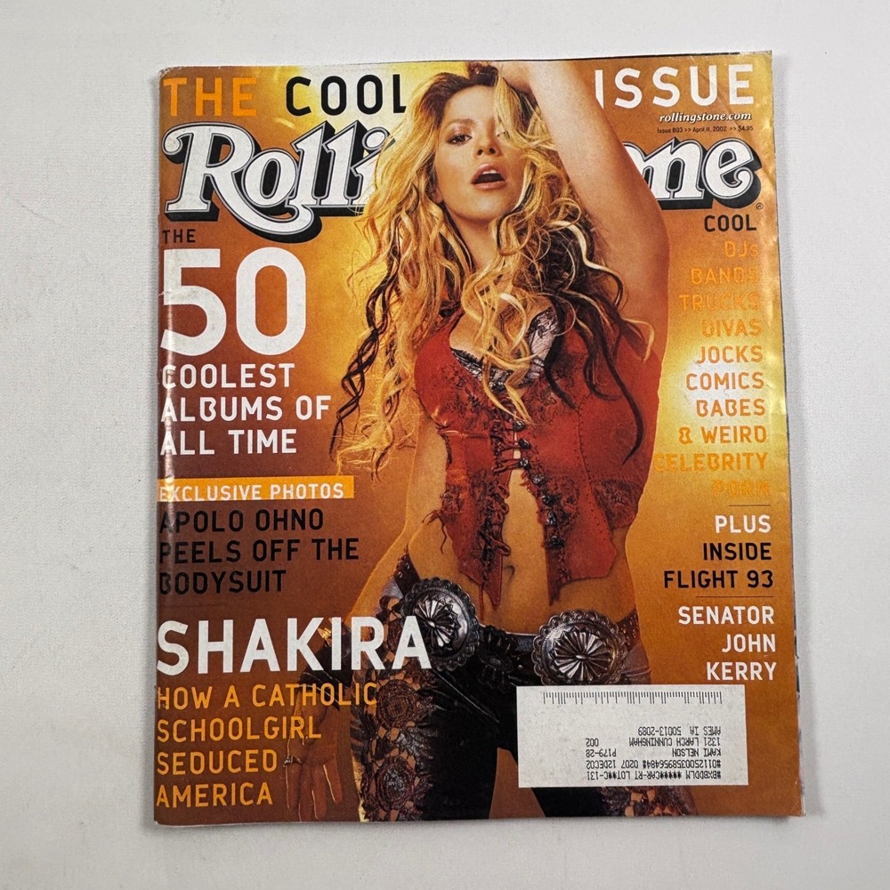 Rolling Stone Magazine Issue 893 April 11 2002 Shakira Cover 50 Coolest Albums